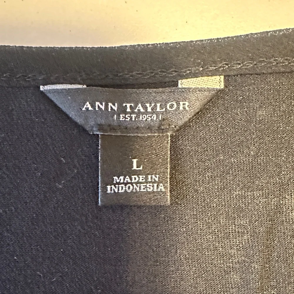 Ann Taylor Black Sequin Blouse - Picture 2 of 8